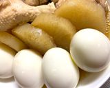 手羽元とゆで卵の煮物　時短で味染み作り方8写真