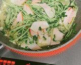 豆苗とハムのマヨポン炒め お弁当おかずに作り方5写真