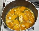 すぐ煮える♪冷凍したかぼちゃでそぼろ煮作り方6写真