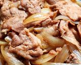 簡単☆旨い☆豚肉とクタクタ玉ねぎの生姜焼き作り方5写真