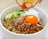 【だしパック】濃厚ごま魚介坦々まぜそば作り方10写真