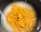 なめ茸と魚肉ソーセージの炊き込みご飯作り方3写真