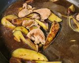 ラム肉とナスのつけ蕎麦&うどん♪ランチ作り方2写真