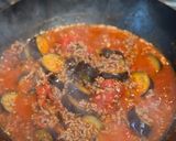 塩麹で⭐︎茄子とミンチのトマトソースパスタ作り方5写真