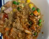 レンジ簡単クリーミー洋風ガパオ味炒飯弁当作り方5写真