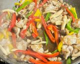 パプリカと豚肉のポン酢照り焼き作り方5写真