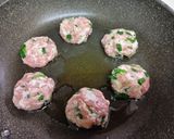 【お弁当おかず】 豚こま団子つくね風?!作り方4写真