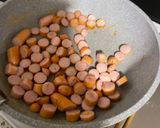 罪悪感ありありウインナーマヨネーズ丼作り方1写真