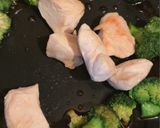 材料2つ！鶏むねブロッコリー の照り焼き作り方3写真