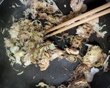 残った冷や麦を蒸し焼きそばに作り方8写真