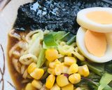ラ王アレンジ●長ネギ／キャベツ／コーン作り方3写真