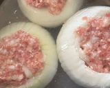 トロ〜新玉ねぎひき肉と丸ごとコンソメ煮😋作り方5写真
