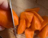 簡単★昼食！乱切り人参のグラッセ作り方1写真