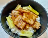 トロットロねぎの梅テリヤキポーク♡極上丼！作り方1写真