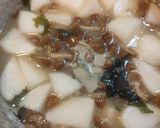 カブとなめこの味噌汁作り方11写真