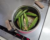 オクラとモロヘイヤのトロロ丼作り方2写真