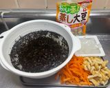 蒸し大豆入り⭐︎具だくさんひじき煮作り方1写真