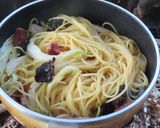 ベーコン白菜キクラゲ青唐辛子の中華パスタ作り方13写真