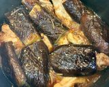 手羽元と茄子の味噌煮作り方6写真