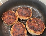 和風きのこソースのふわふわハンバーグ作り方6写真