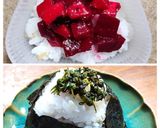 山かけご飯 発芽燕麦、ビーツの柴漬け作り方6写真