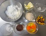 ラムドライフルーツチョコパウンド♡作り方1写真