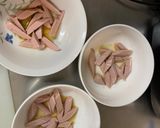 ゴロゴロ野菜魚肉中華風味噌キムチ味炒煮風作り方2写真