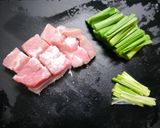 簡単！豚ニラのサムジャン炒め作り方1写真