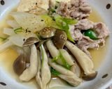 新玉ねぎと豚肉と豆腐のすき煮風♪作り方5写真