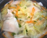 ぷるもち水餃子中華スープ作り方3写真