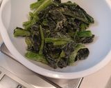 レンジ&顆粒だしで簡単!冷凍ほうれん草のおひたし作り方1写真