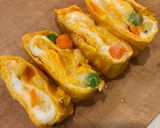 ミックスベジタブルのコンソメ卵焼き作り方3写真