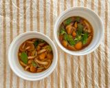 レンジで簡単！なめこと三つ葉の料亭風小鉢作り方3写真