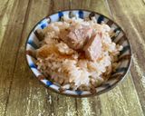 鍋の素＆やき豚缶詰で1合炊き込みご飯 1作り方5写真