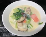 小松菜と干し椎茸のクリームスープ作り方7写真
