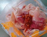 *鶏もも肉と大葉のにんにく照り焼き*作り方2写真