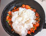 チョリソーと野菜のピラフ作り方2写真