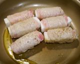 簡単！ピリ辛☆はんぺんの肉巻き作り方5写真