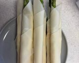 パリパリ♪アスパラチーズ春巻き作り方3写真