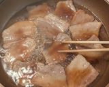 豚バラ焼肉用で作る！沖縄風三枚肉作り方3写真