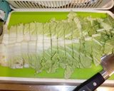 白菜・海老・キノコのかき玉中華スープ作り方1写真