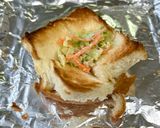 野菜たっぷりポテトサラダトースト作り方4写真