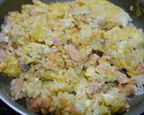 簡単！銀鮭チャーハン　和バター風味作り方7写真