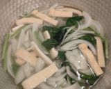 油揚げの玉ねぎほうれん草味噌汁作り方2写真