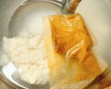 焼き鮭の餅入り粕汁😻作り方1写真