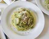 金ごまとほうれん草のジェノベーゼパスタ作り方7写真