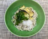 荒削り鰹節の出汁で茄子天おろし蕎麦🍆作り方6写真