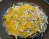釜揚げ白エビ、ブロッコリー茎ゴボウのたまご丼作り方4写真