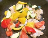 鶏肉と夏野菜のハーブソルト炒め作り方4写真