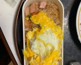 レンジ簡単洋風梅焼き肉味オムライス弁当作り方15写真